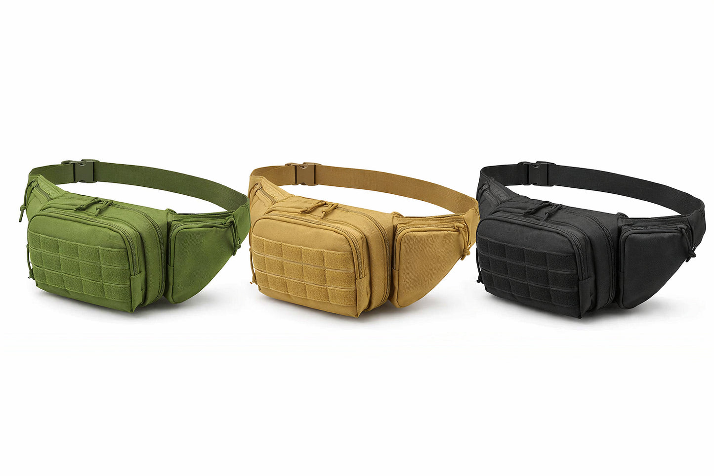 Sacoche tactique pour ceinture avec système MOLLE et compartiment pour pistolet 600D