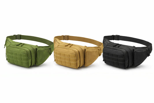 Sacoche tactique pour ceinture avec système MOLLE et compartiment pour pistolet 600D