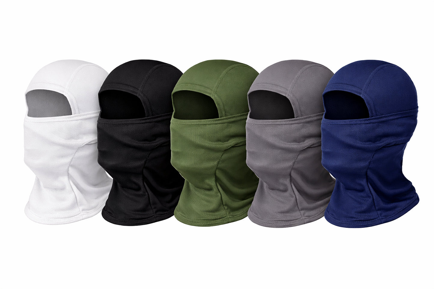 Cagoule tactique unie avec une ouverture – masque facial