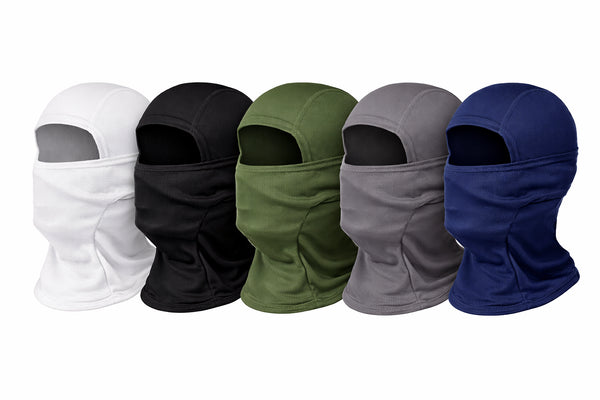 Cagoule tactique unie avec une ouverture – masque facial