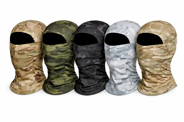 Cagoule tactique camouflage avec une ouverture – masque facial