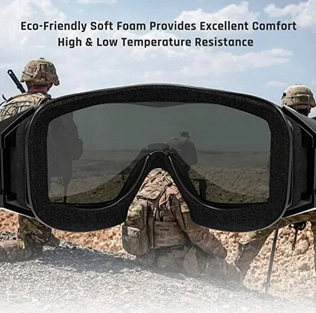 Masque de protection tactique, lunettes anti-buée