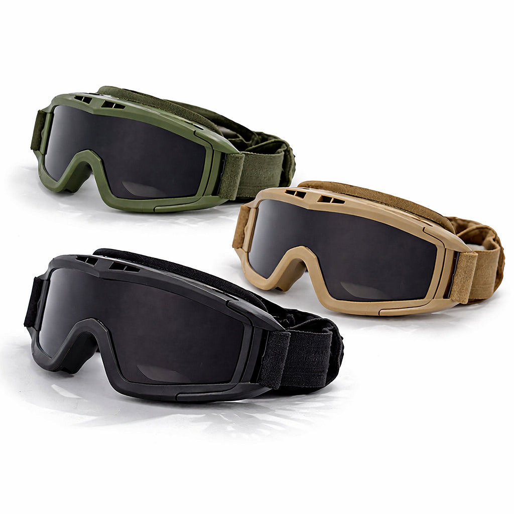 Masque de protection tactique, lunettes anti-buée