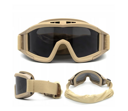 Masque de protection tactique, lunettes anti-buée