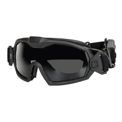 Masque de protection tactique, lunettes avec ventilateur intégré, anti-buée