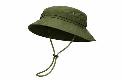Casquette tactique type Bucket - avec cordon et aérations