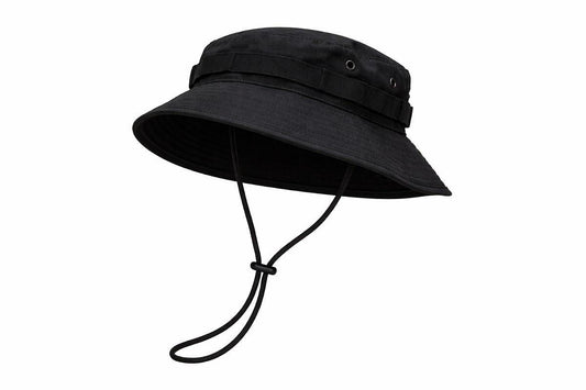 Casquette tactique type Bucket - avec cordon et aérations