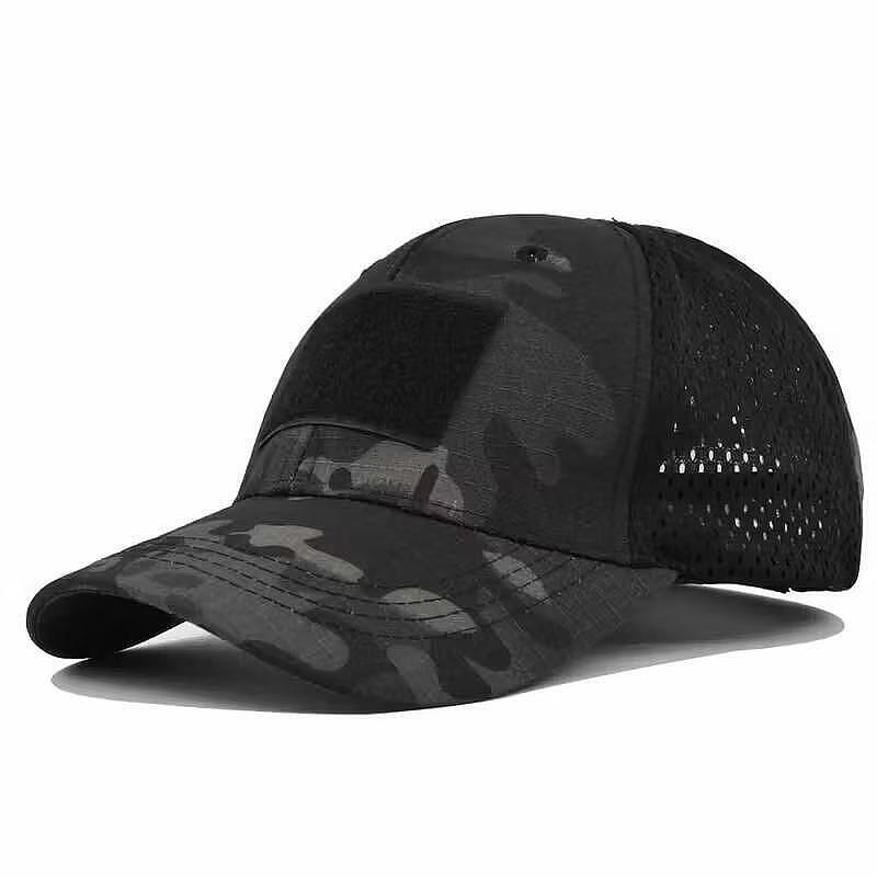 Casquette Trucker tactique avec visière en maille, velcro