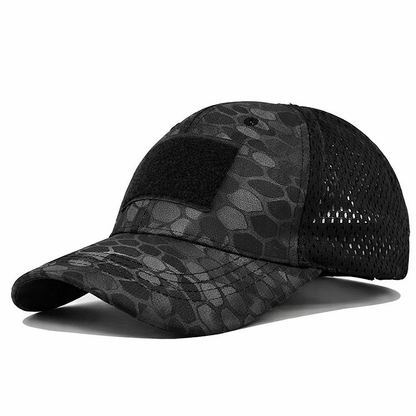 Casquette Trucker tactique avec visière en maille, velcro