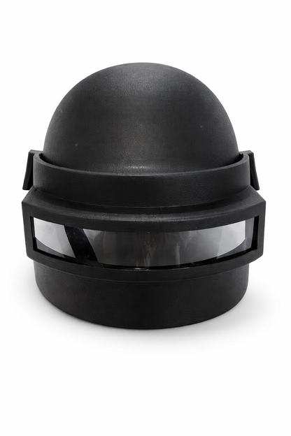 Casque de protection tactique avec visière – style SWAT, noir