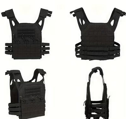 Gilet tactique Plate Carrier, système MOLLE, réglable
