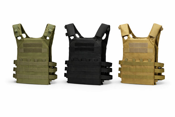Gilet tactique Plate Carrier, système MOLLE, réglable