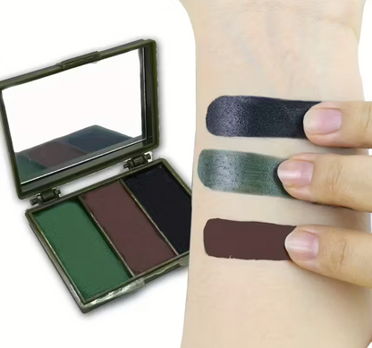 Crème de camouflage tactique pour visage – 3 couleurs