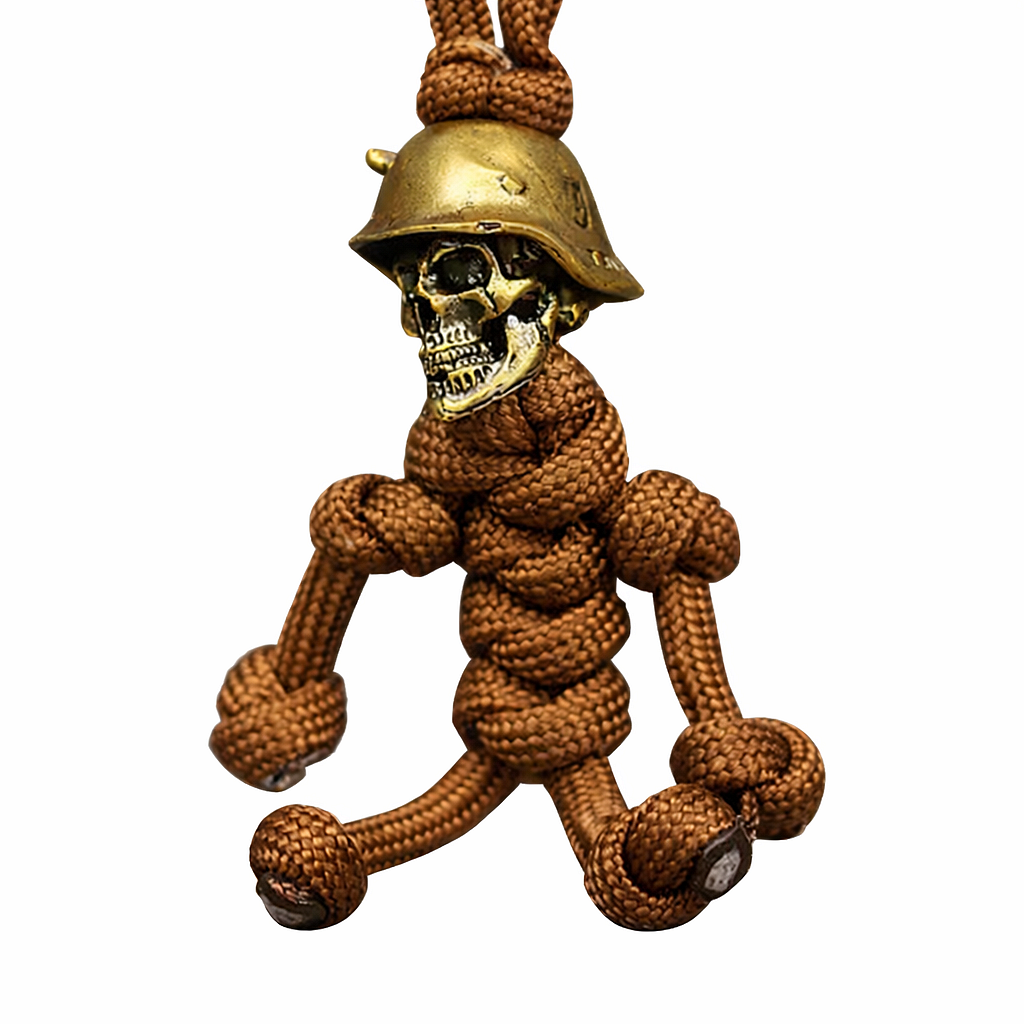 Porte-clés tactique Paracord Skull Soldier