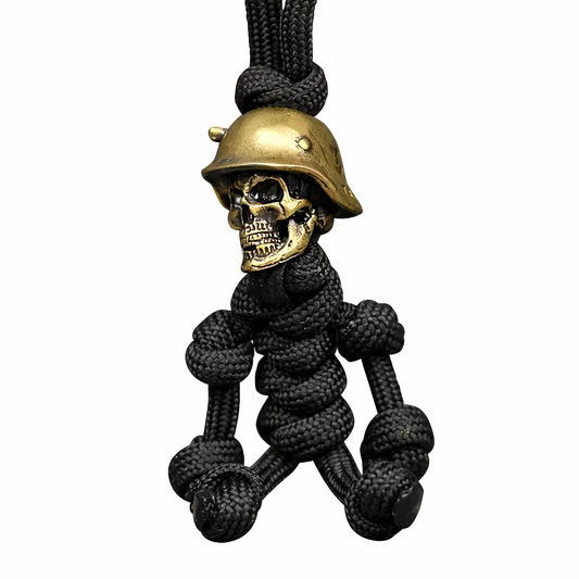 Porte-clés tactique Paracord Skull Soldier