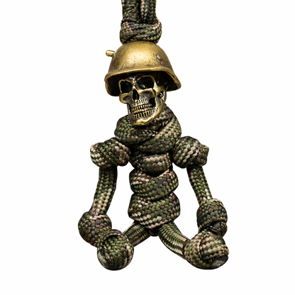 Porte-clés tactique Paracord Skull Soldier