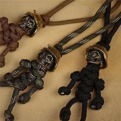 Porte-clés tactique Paracord Skull Soldier