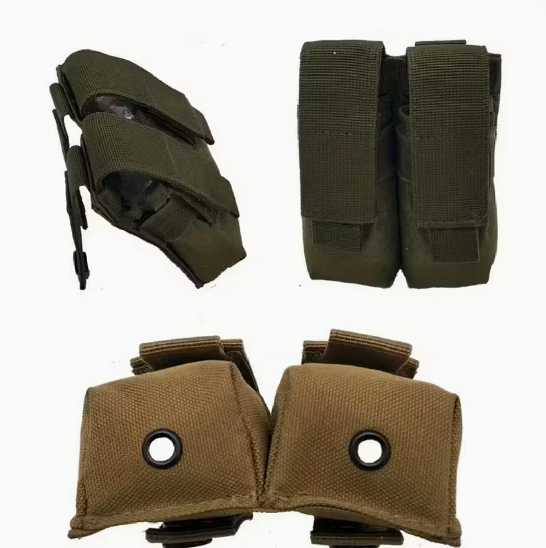 Étui tactique pour chargeurs de pistolet, système MOLLE