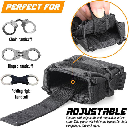 Étui tactique pour menottes avec système MOLLE