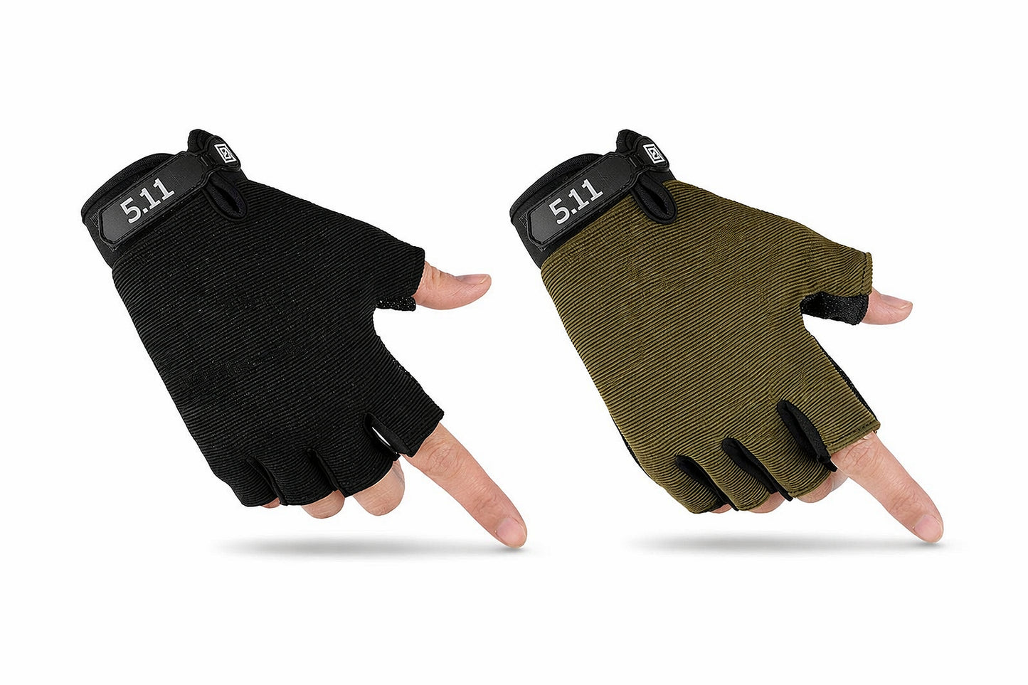 Gants tactiques sans doigts, sans protections