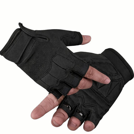 Gants tactiques sans doigts avec protection renforcée