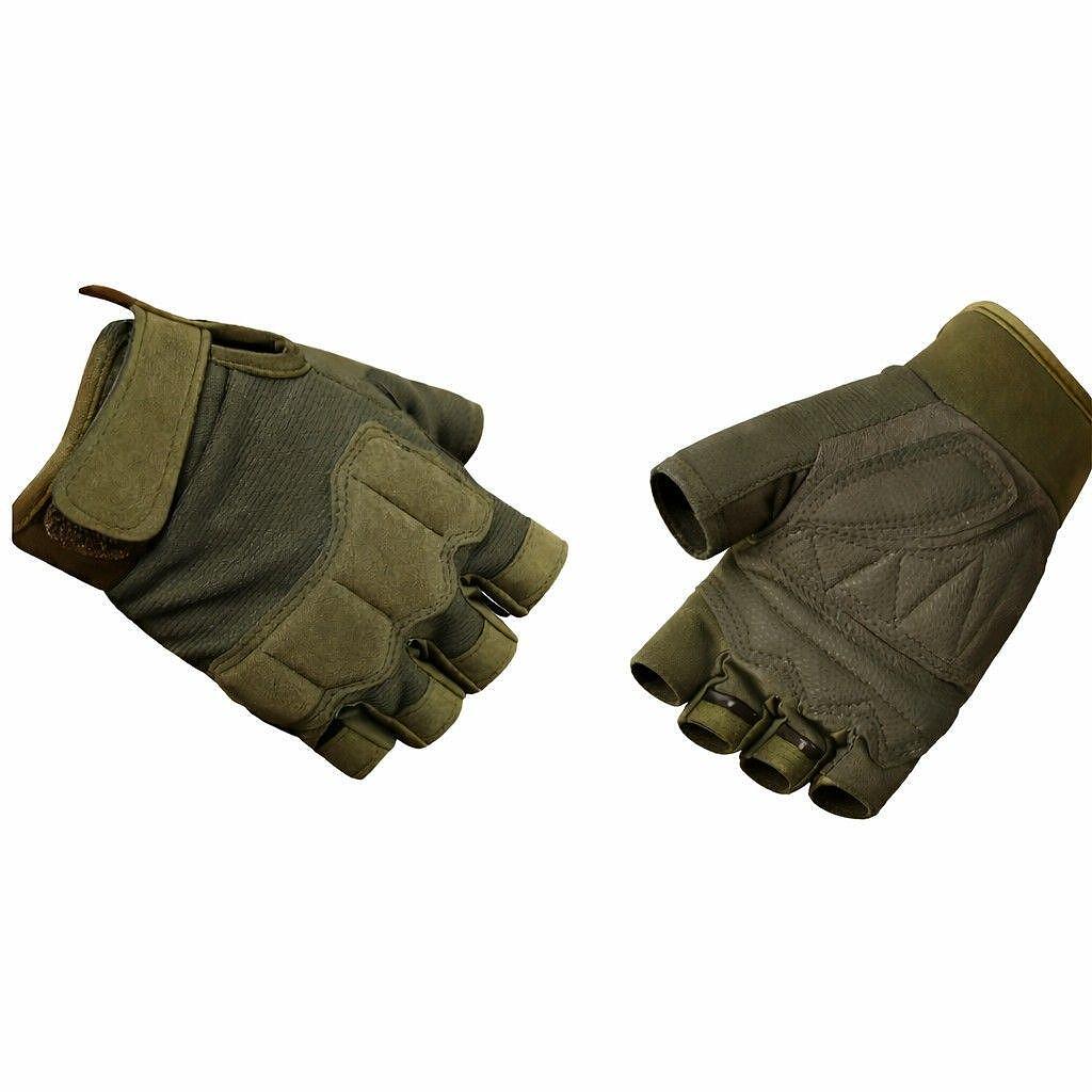 Gants tactiques sans doigts avec protection renforcée