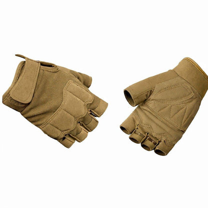 Gants tactiques sans doigts avec protection renforcée