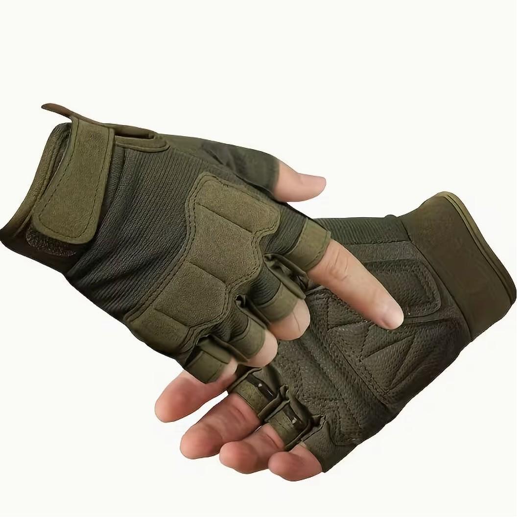 Gants tactiques sans doigts avec protection renforcée