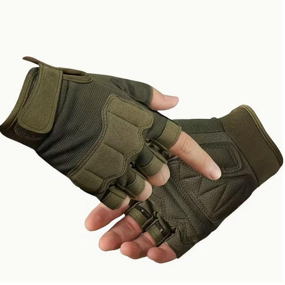 Gants tactiques sans doigts avec protection renforcée