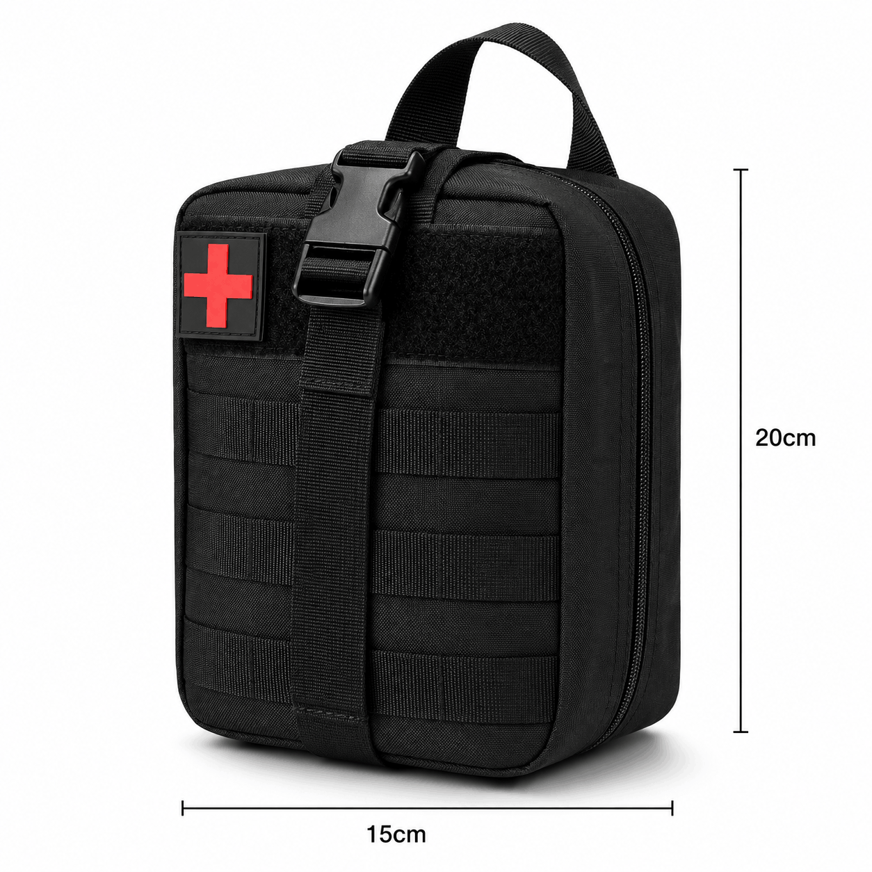 Trousse de premiers soins tactique MOLLE BlackAirsoft Rip-Away, sac médical de premiers secours