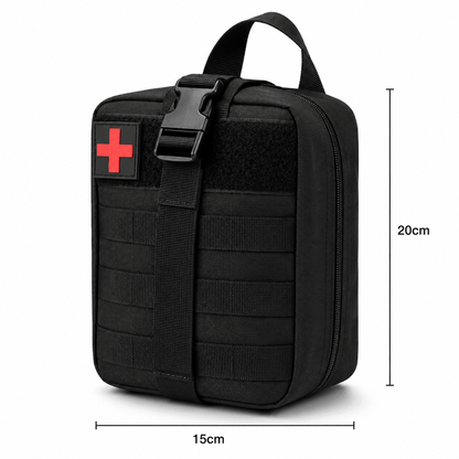 Trousse de premiers soins tactique MOLLE BlackAirsoft Rip-Away, sac médical de premiers secours