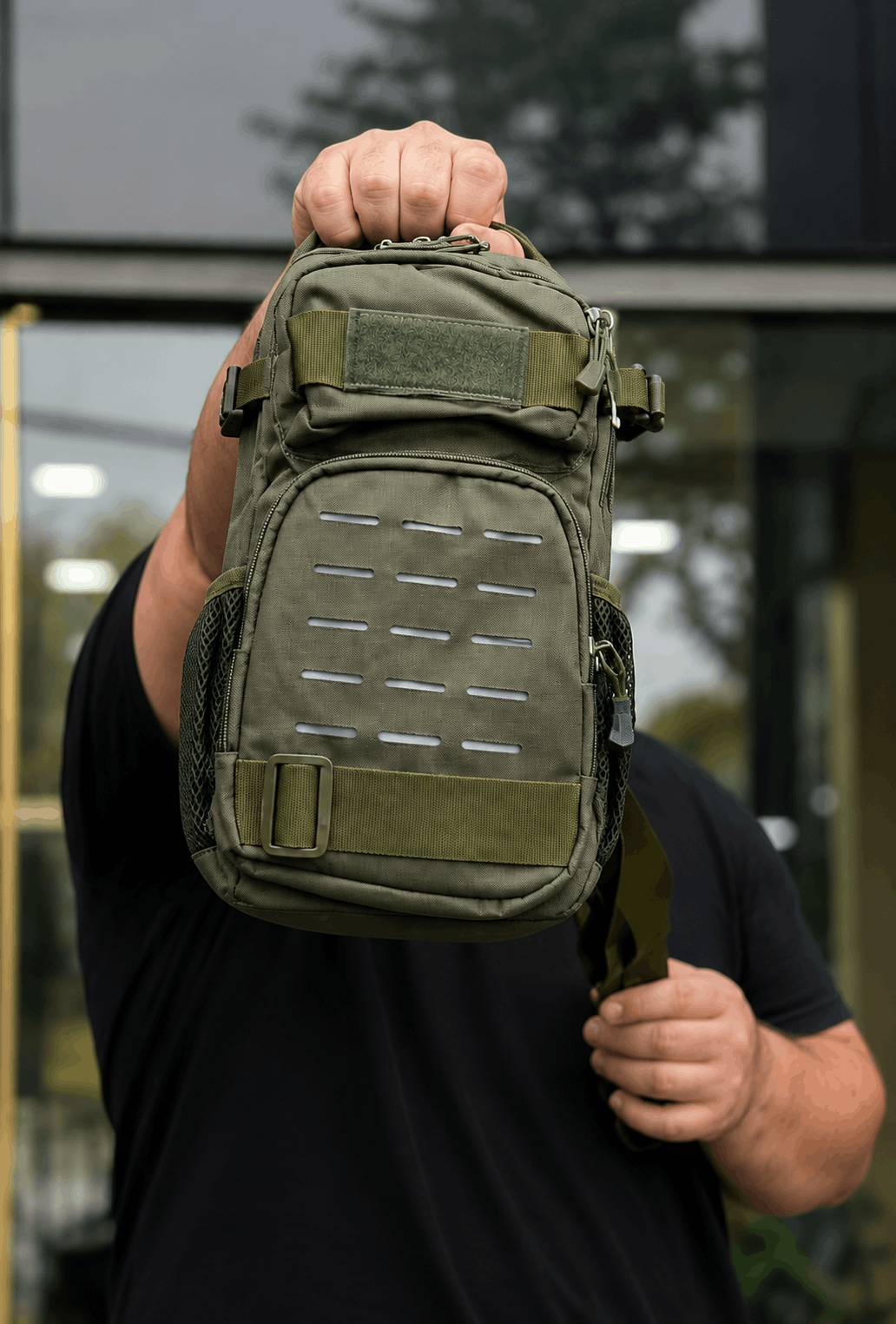 Sac à dos EDC tactique 10L avec une bretelle et système MOLLE