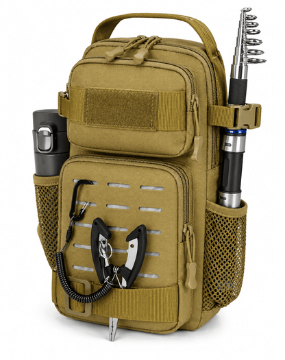 Sac à dos EDC tactique 10L avec une bretelle et système MOLLE