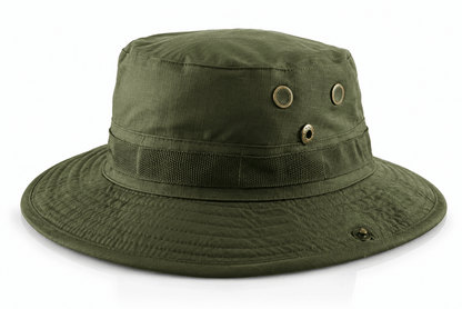 Chapeau tactique Black Airsoft BOONIE – avec cordon et aérations