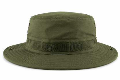 Chapeau tactique Black Airsoft BOONIE – avec cordon et aérations