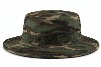 Chapeau tactique Black Airsoft BOONIE – avec cordon et aérations