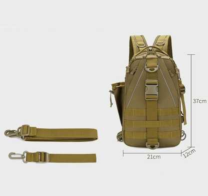 Sac à dos sling tactique 15L avec système MOLLE