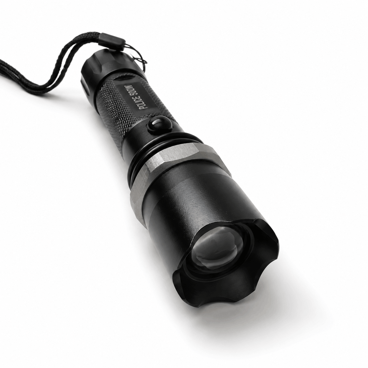 Lampe LED tactique POLICE 5000W Black Airsoft kit avec chargeur voiture