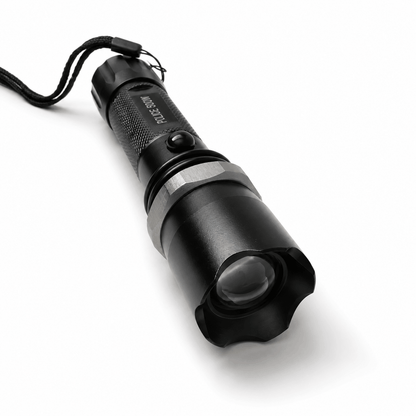 Lampe LED tactique POLICE 5000W Black Airsoft kit avec chargeur voiture