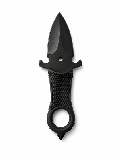 Couteau tactique Halo Black Airsoft pour cou avec étui