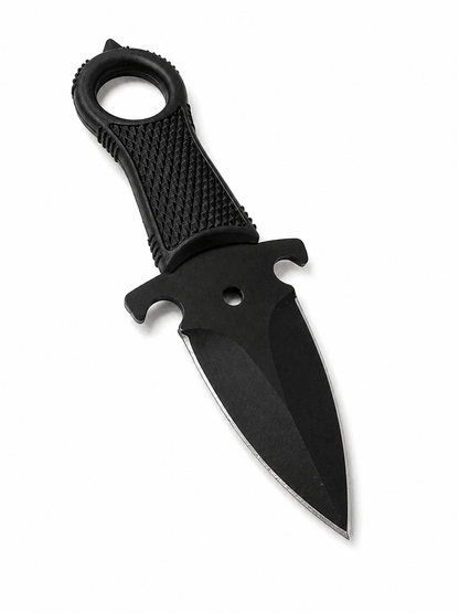 Couteau tactique Halo Black Airsoft pour cou avec étui
