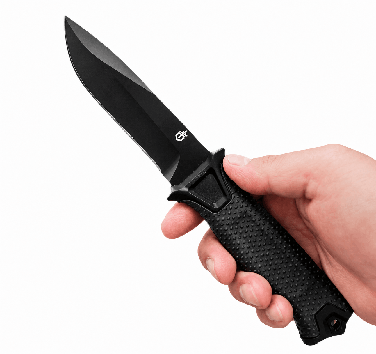 Couteau tactique avec étui pour port horizontal et vertical