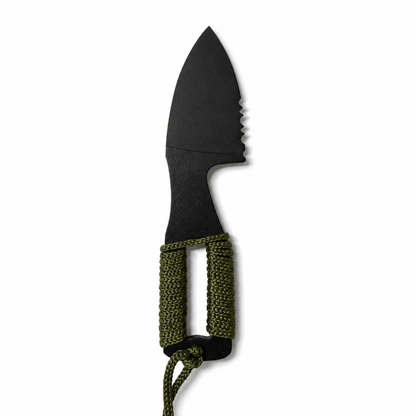 Couteau tactique KEYD Black Airsoft pour cou avec étui