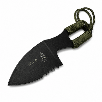 Couteau tactique KEYD Black Airsoft pour cou avec étui