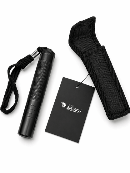 Bâton télescopique en acier Black Airsoft RAPTOR 40 cm avec étui