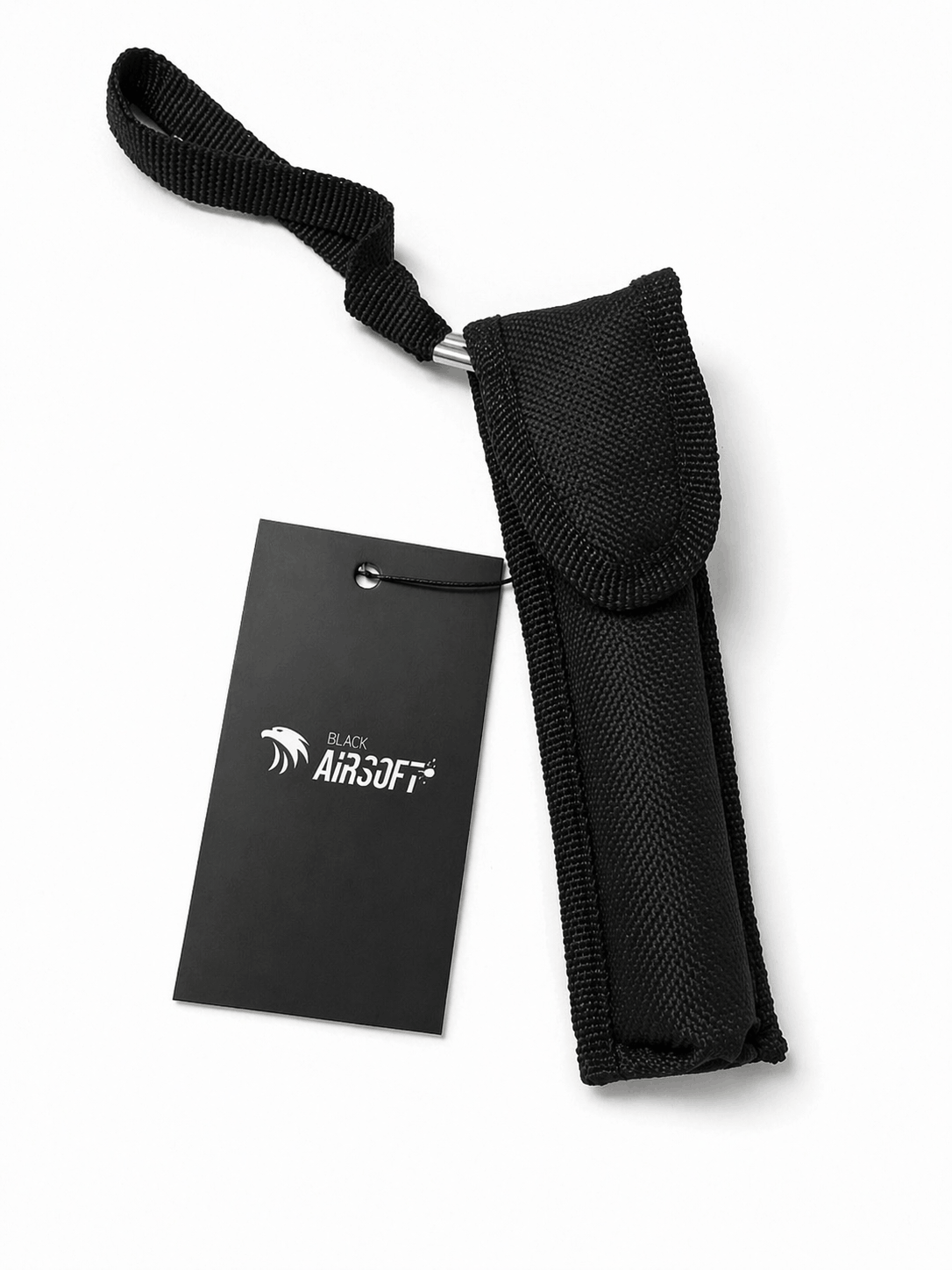 Bâton télescopique en acier Black Airsoft RAPTOR 40 cm avec étui