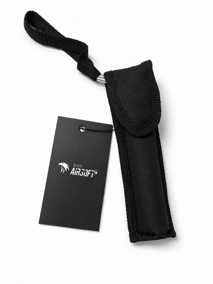 Bâton télescopique en acier Black Airsoft RAPTOR 40 cm avec étui